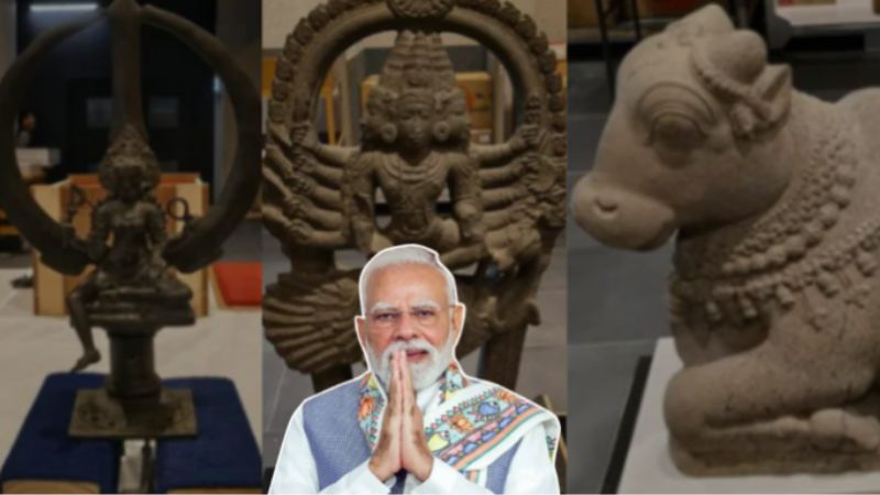 OpIndia_in's tweet photo. माँ भद्रकाली की ब्रॉन्ज की मूर्ति से लेकर कार्तिकेय-नंदी की पत्थर की प्रतिमा तक

PM मोदी के दौरे के साथ ऑस्ट्रेलिया से वापस लौटेंगी चोरी हुईं भारत की 3 प्राचीन कलाकृतियाँ

https://t.co/HhnAFBLEln https://t.co/zYje9Cg7H8