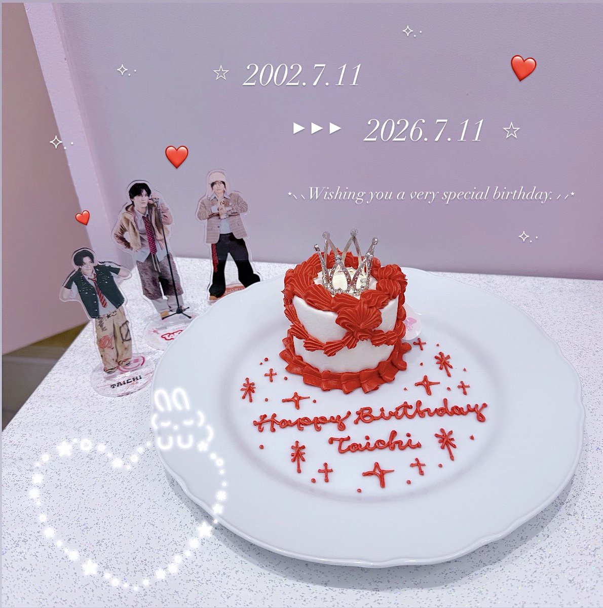 _7ci1glo's tweet photo. ┊        ┊       ┊       ☆        ┊
┊        ┊       ┊                ˚ ☆
┊        ┊       ☆       ₊            
☆    ₊   ┊    .       ⋆˙⟡
     ⊹    ☆         𝐻𝑎𝑝𝑝𝑦 𝐵𝑖𝑟𝑡ℎ𝑑𝑎𝑦 𝑇𝑎𝑖𝑐ℎ𝑖 ⟡

#愛されリーダー24歳おめでたいち 
#谷口太一 #HAPPYTAICHIDAY