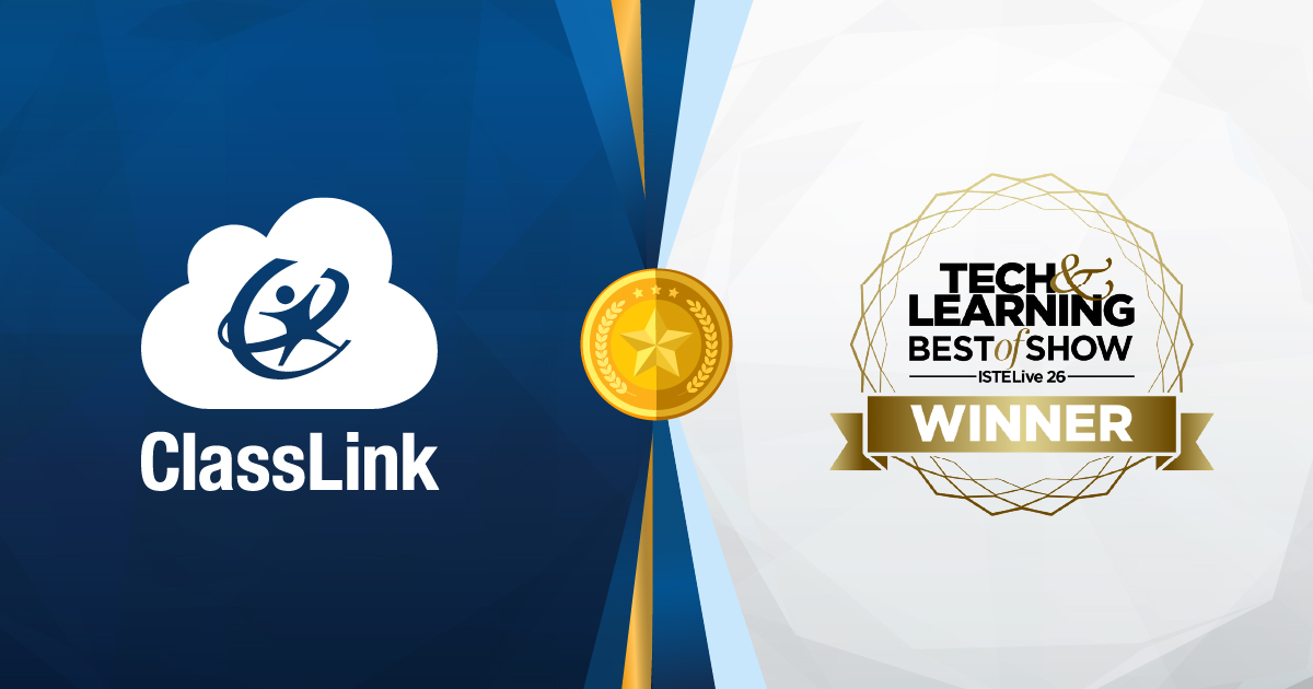 ClassLink's tweet photo. Humbled to see the ClassLink Suite recognized in Primary and Secondary Education at the Tech & Learning Best of Show Awards. This one's for the educators and tech leaders doing the real work every day.
Read more π https://t.co/JQkVTVQ2kw
#EdTech #K12 #PrimaryEd #SecondaryEd https://t.co/wgQW3f6zPL