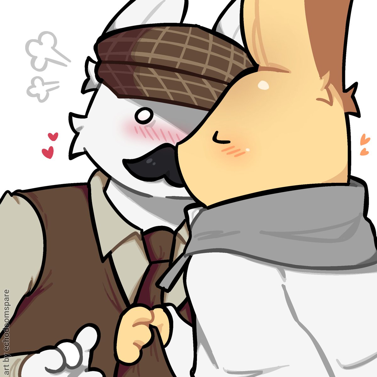 echodoomspare's tweet photo. Barney x Intern!! THEYRE SO CUTE I WANNA EAT THEM UP AUSGHSHSHSH #animalhospital #barneyxintern https://t.co/mK60HFrq7a
