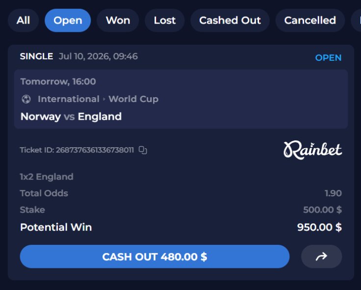 CastilloTrading's tweet photo. Hit with France, now overall 9 for 12 on all World Cup bets.

Probably one of the best streaks I have ever gone on with sports betting.

Taking England over Norway. Tough one here, but thinking England can win the whole thing. It's coming home lads! https://t.co/H886cowpHq
