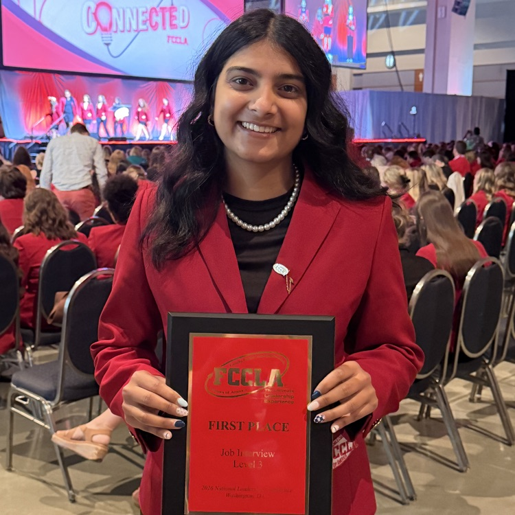 ONeillEagles's tweet photo. Suhani Chaudhari is a National Champion Job Interview  Level 3. https://t.co/6CTdHnGQem