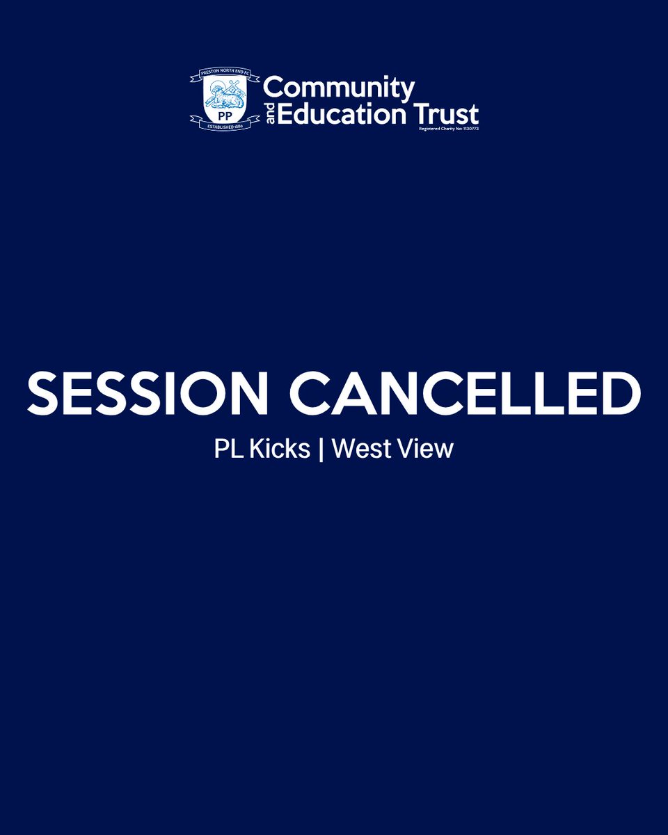 pnecommunity's tweet photo. ❌ Unfortunately, due to the weather conditions, tonight's PL Kicks session at West View is cancelled.

Sorry for any inconvenience caused, stay safe and hydrated in this weather. 💧

#PNECET | #pnefc https://t.co/kazpV5QvqJ