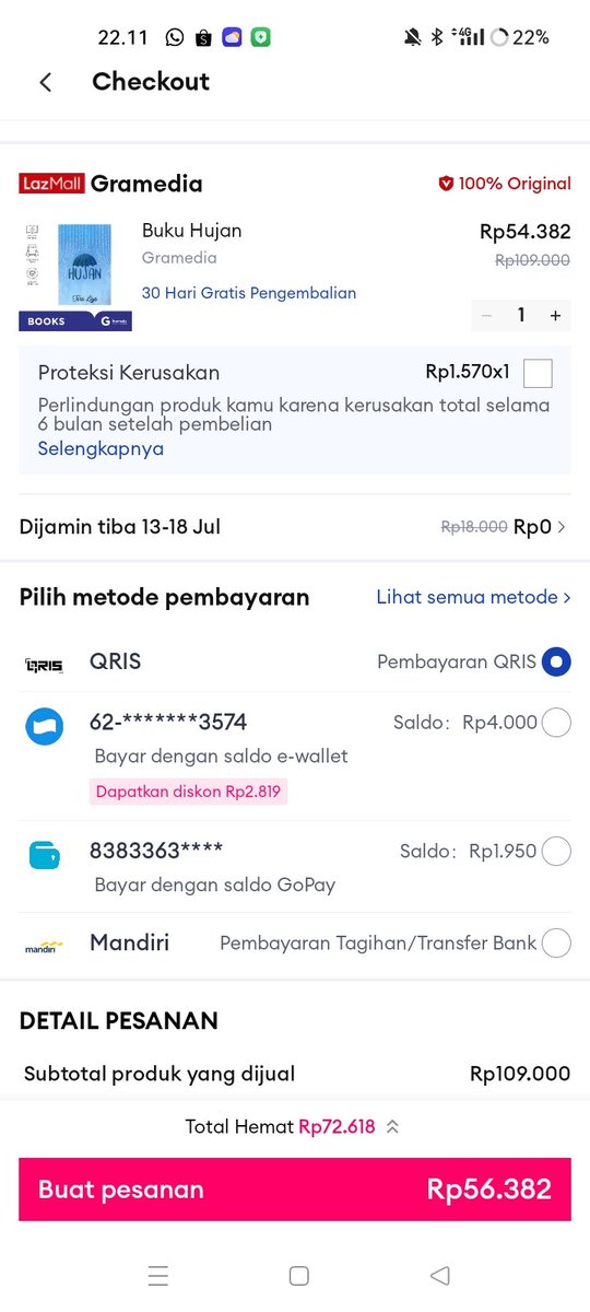 hadessbe's tweet photo. @dfuyukou Haloo kak aku open jastip lazada barangkali minatt, 61.382 inc fee https://t.co/ylThpWjAwf