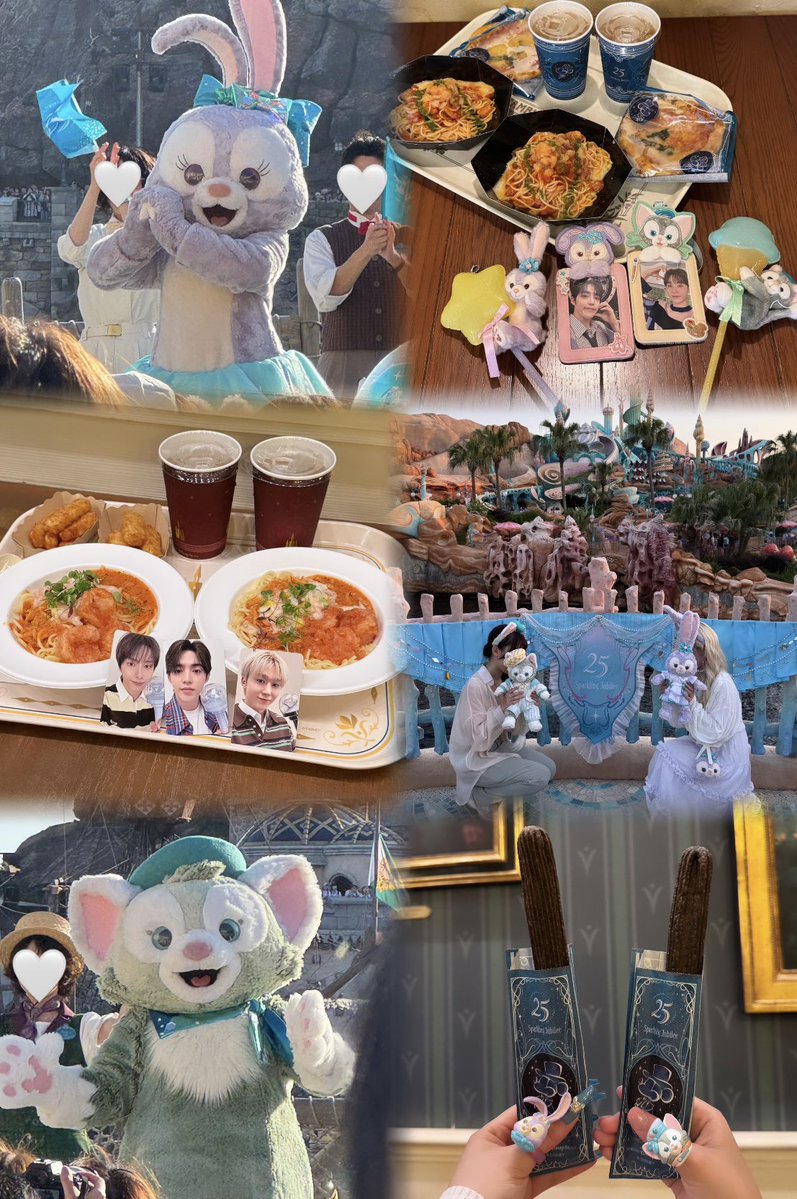a0yk______'s tweet photo. 🐰🩰💜🐱🎨💚

#スパークリングジュビリー  
#東京ディズニーシー25周年 https://t.co/e2ijX89sIV