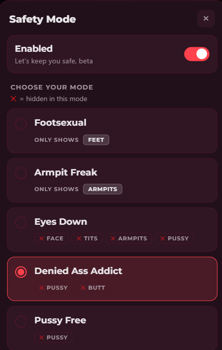 UnderVivienAlt's tweet photo. Here are the 5 censor modes I'm launching my art site with. Of course it will be a PAID feature. I'm NOT letting you customize, like some other tools do. You are not here to get your way. You live in my world.

Let me know if you have a good idea for another mode though :P https://t.co/cDZ6yscnzA