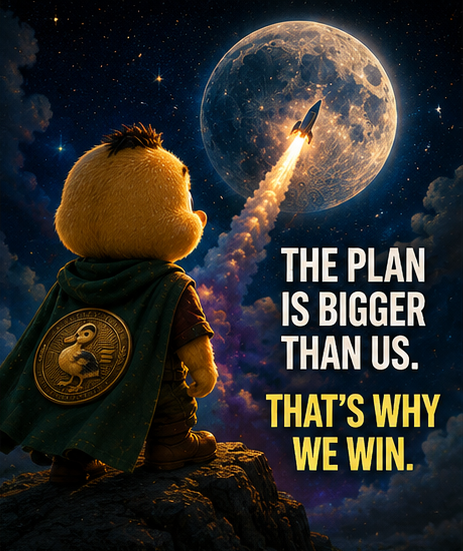 ducklingdinky's tweet photo. GN flock 🦆

The plan is bigger than us. It always was.

A little duck. A big dream. A community that refuses to quit. 🧡

Sleep well tonight. The mission continues at dawn 🚀🌕 
https://t.co/EHdiMjF9Ny https://t.co/bHONDAPGDZ