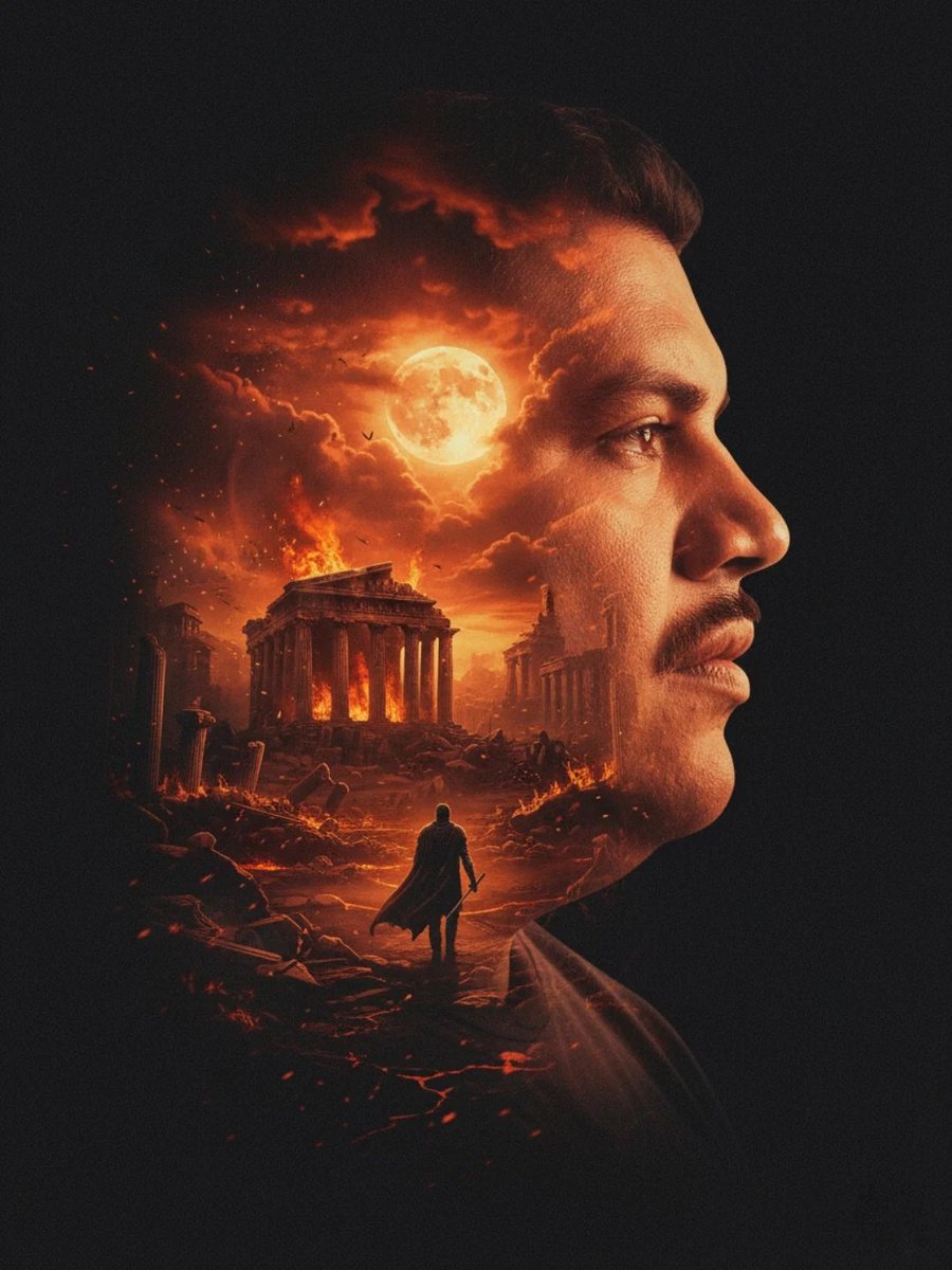 _rosalespedro's tweet photo. Entre las cenizas del pasado y el fuego del destino 🔥🏛️ Lo que llevamos dentro define el mundo que construimos fuera.
Una composición que explora la fuerza interior y el legado. https://t.co/1JCY7kaCMY