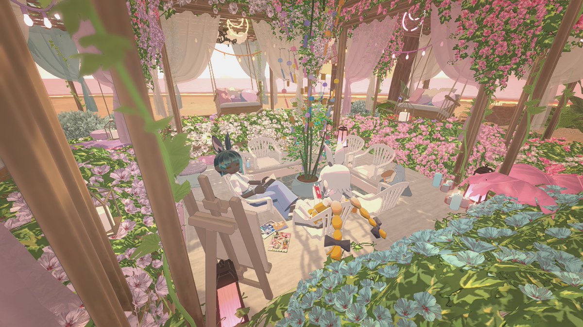 Dagashiya_0298's tweet photo. ルームスロットが増えたのでワークショップ部屋を満喫していました💐撮りながら服装いじれたり複数で撮れるのが楽しい
「しろいおうち」
「-GLITCH SPACE-」
「星花庭」
「Hello World!」 https://t.co/dnCwB83fwt