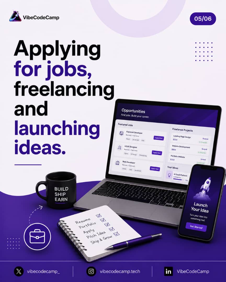 vibecodecamp_'s tweet photo. Send us a DM or click the link in our bio to learn more about our programs
#LearnToCode #TechCareer #Programming #AI #VibeCodeCamp https://t.co/N3FhPxZRIc