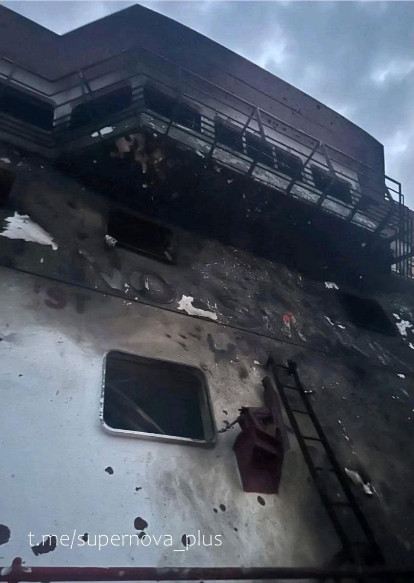 Maks_NAFO_FELLA's tweet photo. 🛳️💥 Claimed as Taganrog, the tanker Sabahat Telli attacked in the port https://t.co/MItcRRhygk