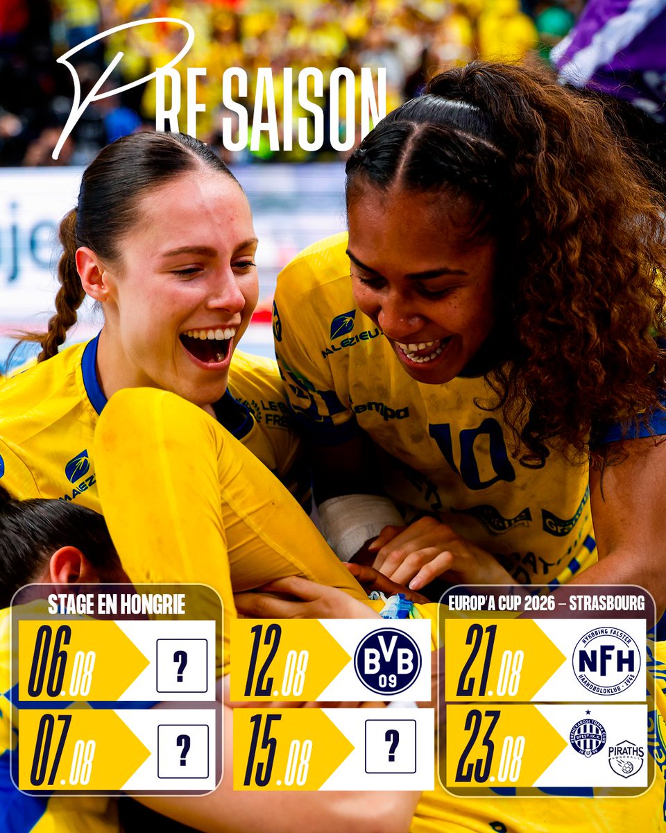 MetzHandball's tweet photo. 📢 Bientôt 𝗹𝗮 𝗿𝗲𝗽𝗿𝗶𝘀𝗲 !

Après une pause d'un mois, les Dragonnes sont prêtes à retrouver l'entraînement ce samedi 11 juillet.

📂 Le programme de la pré-saison : https://t.co/xHdkbdxGPI https://t.co/bhN2lZHLCx