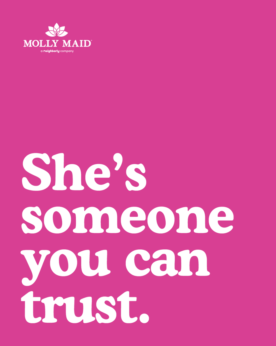 MollyMaid's tweet photo. Molly never misses a beat! With Molly Maid, you can count on the kind of reliable, thoughtful care that keeps your home feeling taken care of—every time. Call today or go online to schedule your free estimate.
#MollyMaid #ACleanYouCanCountOn #AFriendLikeMolly https://t.co/k40J3MTe9M