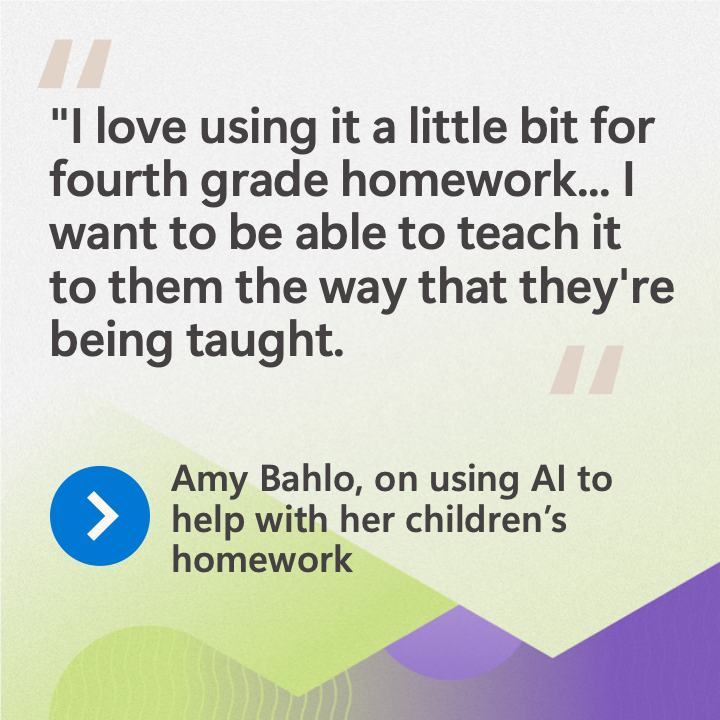 msPartner's tweet photo. Got homework troubles?

Amy Bahlo, Partner Executive at Cisco, uses a quick and easy AI trick to help her kids with their assignments in a way that simplifies understanding and meets them where they're at.

Find out Amy's trick here: https://t.co/F8nufaCiDf

#MSPartner https://t.co/SoFaSRUTmV