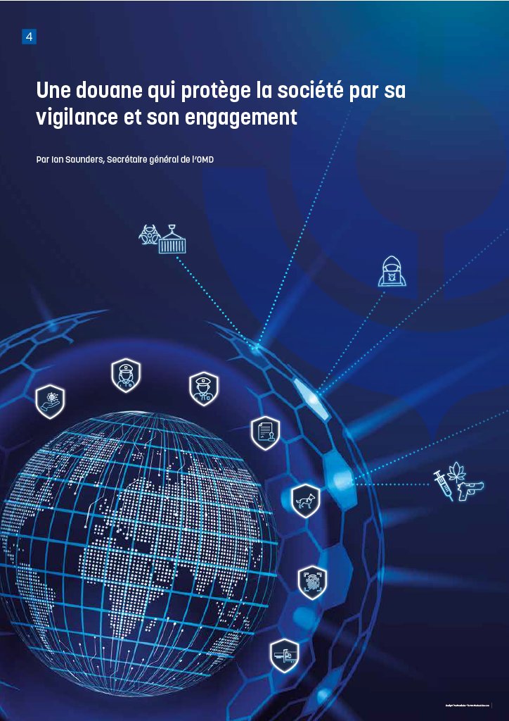 WCO_OMD's tweet photo. Une douane qui protège la société par sa vigilance et son engagement

Dans l’article qui ouvre le dernier numéro d’OMD actu, le Secrétaire général de l'OMD explique en quoi le thème de cette année incarne une vérité simple, mais souvent négligée : les agents des douanes assurent la sécurité des sociétés. Il y souligne également la manière dont l’OMD soutient les efforts visant à partager les données et les connaissances, à améliorer la collecte et l’analyse des données, à lutter contre l’utilisation de l’aviation générale par les trafiquants, à établir les profils de risque des envois postaux et express ou encore à développer les capacités d’utilisation du GEOINT. 

En savoir + 👉 https://t.co/j99fkQUQIt
