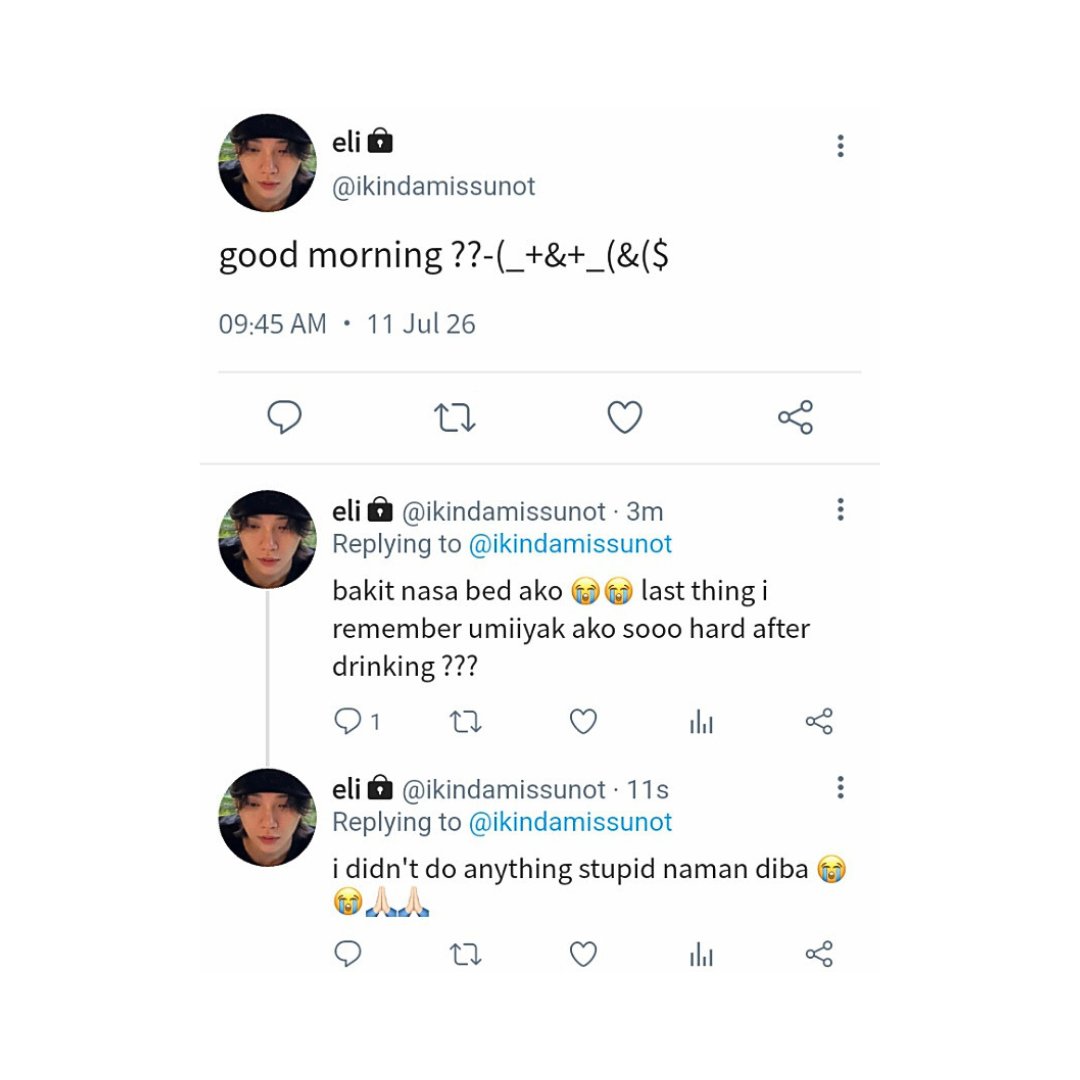 shoannie_'s tweet photo. #yoonhong #jihan au

mercury retrograde was so strong that it had eli (js) remembering spotify has dms, which somehow led to him drunk-texting his ex, kiel (jh). https://t.co/lufU4im5zZ