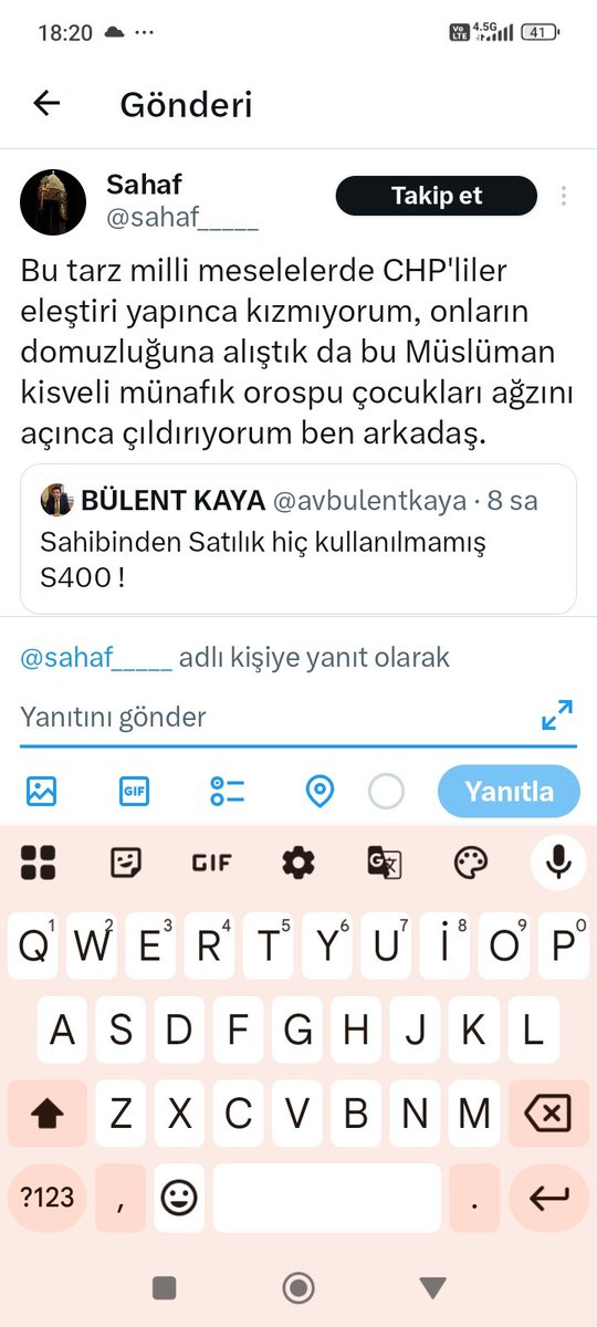 Mamhmut3's tweet photo. @avbulentkaya Şu trolle ilgilenirmisiniz https://t.co/CXeSQwYRvv