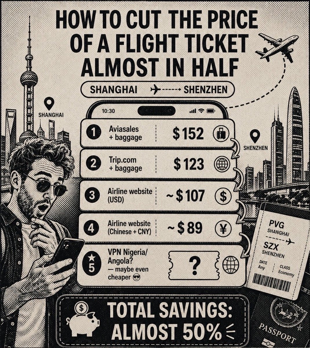 vovlech's tweet photo. 4/4

Plot twist: I still booked through Trip. com.

Buying the flight gave me 35% off my next hotel booking, so overall it was the better deal for me.

It was a one-time promo, though. https://t.co/YJptijeH3Q