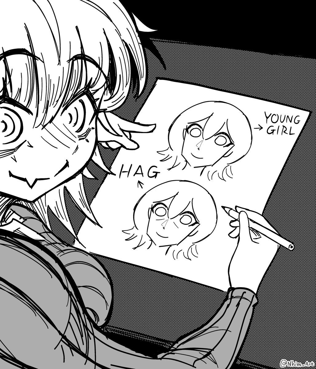 Nhim_Art's tweet photo. Hag Tutorial. https://t.co/hFcM7waZY0