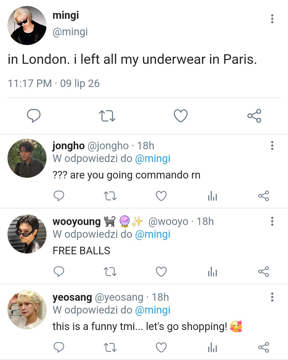 ynhwwsn's tweet photo. yvngi few tweets au where! mg left his underwear in paris https://t.co/a7hkXolvrY