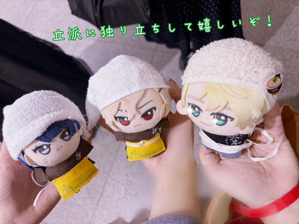 luva_toki's tweet photo. 一年越しに会えた弟子たちの成長に嬉しそうなラー兄🍜✨
むーちゃん、うーちゃん、もう立派なラーメン屋だね🥰✨
めもりんラーメン屋さんコラボありがと〜❣️ https://t.co/oiX5sezLVn