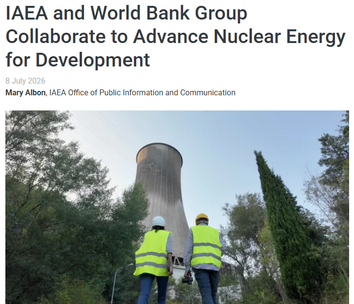 HopfJames's tweet photo. Up until recently, the World Bank refused to finance nuclear power projects.  Now it's working with the IAEA on how to make nuclear deplyment happen, particularly in developing countries.  Article link in reply. https://t.co/lGW9IDFmco