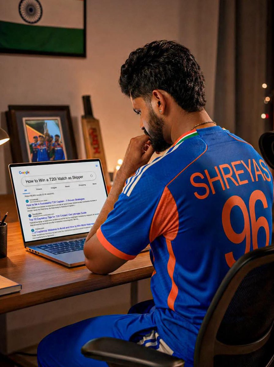 Shoukat783's tweet photo. 6 T20Is. 5 losses. 1 No Result.

Shreyas lyer is still searching for his first T201 win as India's captain 
#teamindia https://t.co/NqQbOzNgax