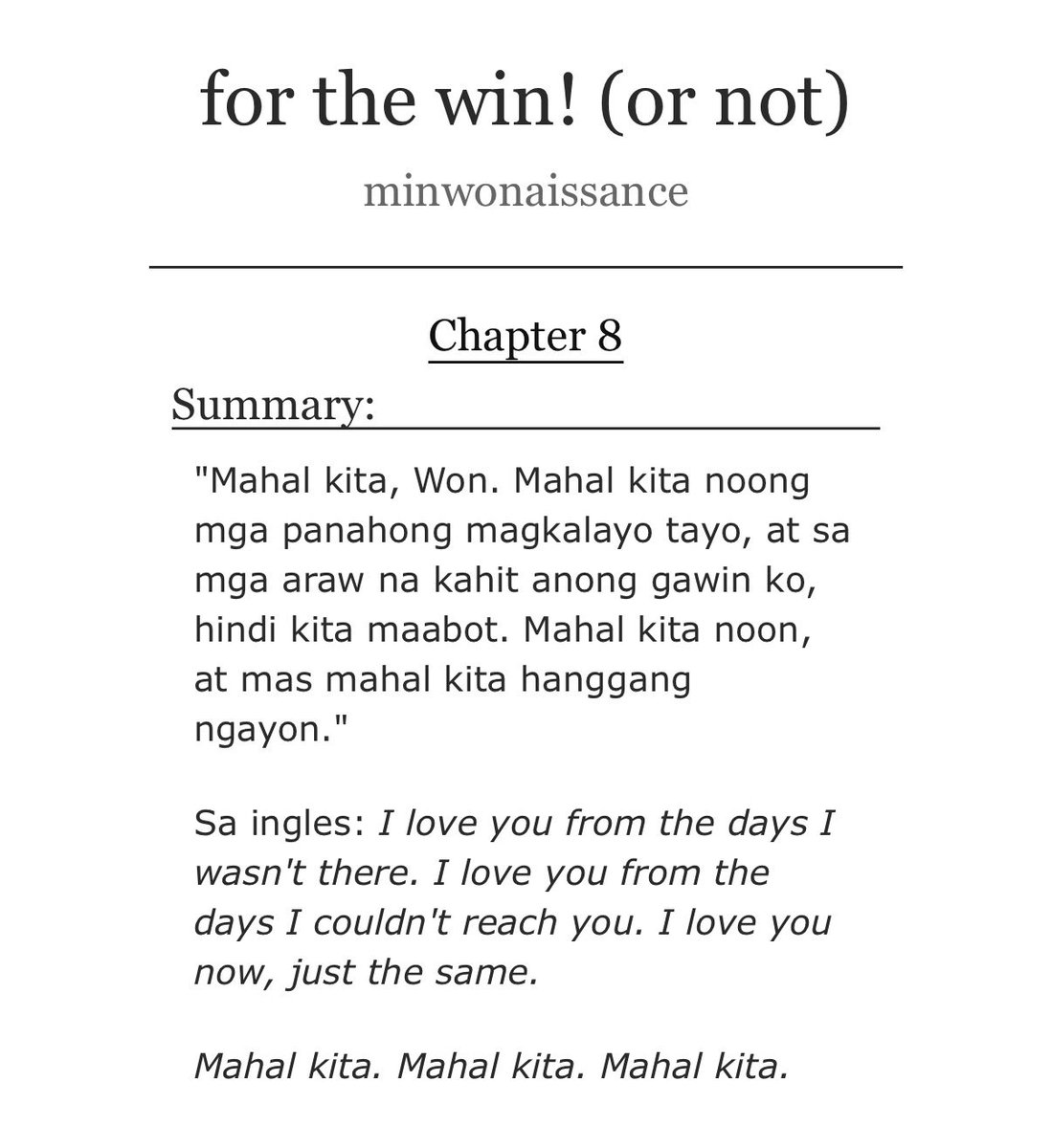 minwonaissance's tweet photo. for the win! (or not) 🏀
tagalog #minwon au ao3 

ch8, word count: 11.2k

🏷️: sports romance, romcom, langit lupa, fake pretend, basketbolista!mg, courtside reporter!ww, friends to lovers, torpe!mg,  bbg!ww, pupian!mg, lasalista!ww, mw endgame! 

🔗: https://t.co/ucEIpmbgwC https://t.co/7QeZCrsNdW