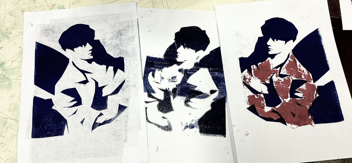 ryuu_k29's tweet photo. #WangYibo #printmking #monoprint https://t.co/o9uN5i8UQE