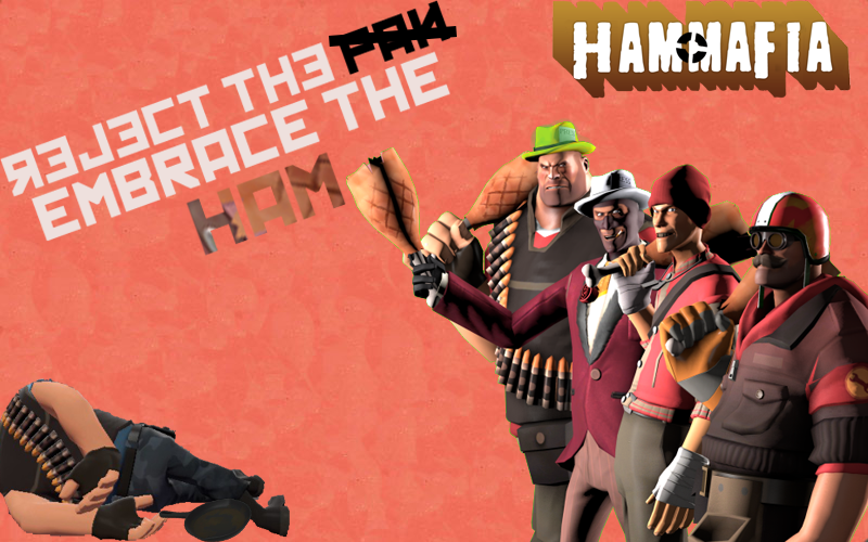 HamMafiaTF2's tweet photo. Reject the Pan, Embrace the Ham
art by Lord of the lower Antilles / obamagamming6750 on Discord, great work
#tf2 #tf2heavy #tf2spy #tf2scout #tf2engineer #tf2art #art #sfm #ham https://t.co/AbDyxYNtCb