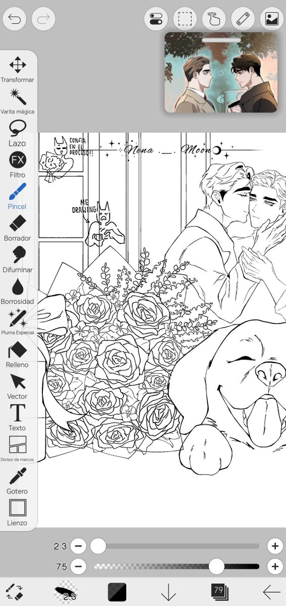 nena__moon's tweet photo. Hace mucho que lo dibujé ^~^ Debería terminarlo? ✨ 
#DTR
#definetherelationship
#디파인더릴레이션십
#디티알
#draw #BL https://t.co/SVRRDHHxeL