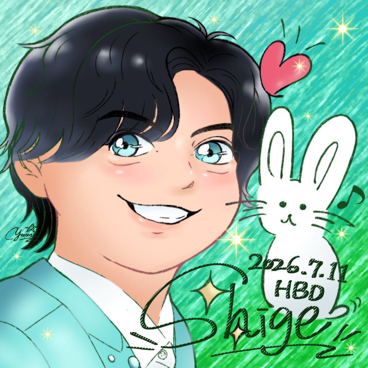Yum_15d's tweet photo. #加藤シゲアキ誕生祭2026 

✨💎🐰お誕生日おめでとう🐰💎✨

 #HBDShigeakiKato2026 https://t.co/moiDEBvhSm