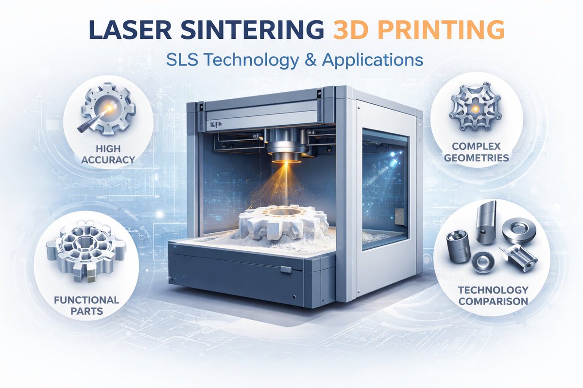 FindLightInc's tweet photo. Selective Laser Sintering (SLS) is transforming additive manufacturing with complex geometries, strong functional parts, and no need for support structures.
Learn how SLS works, its benefits, materials, and applications: https://t.co/SRfePXe0Lo #3DPrinting #SLS #AdditiveManufacturing #LaserTechnology