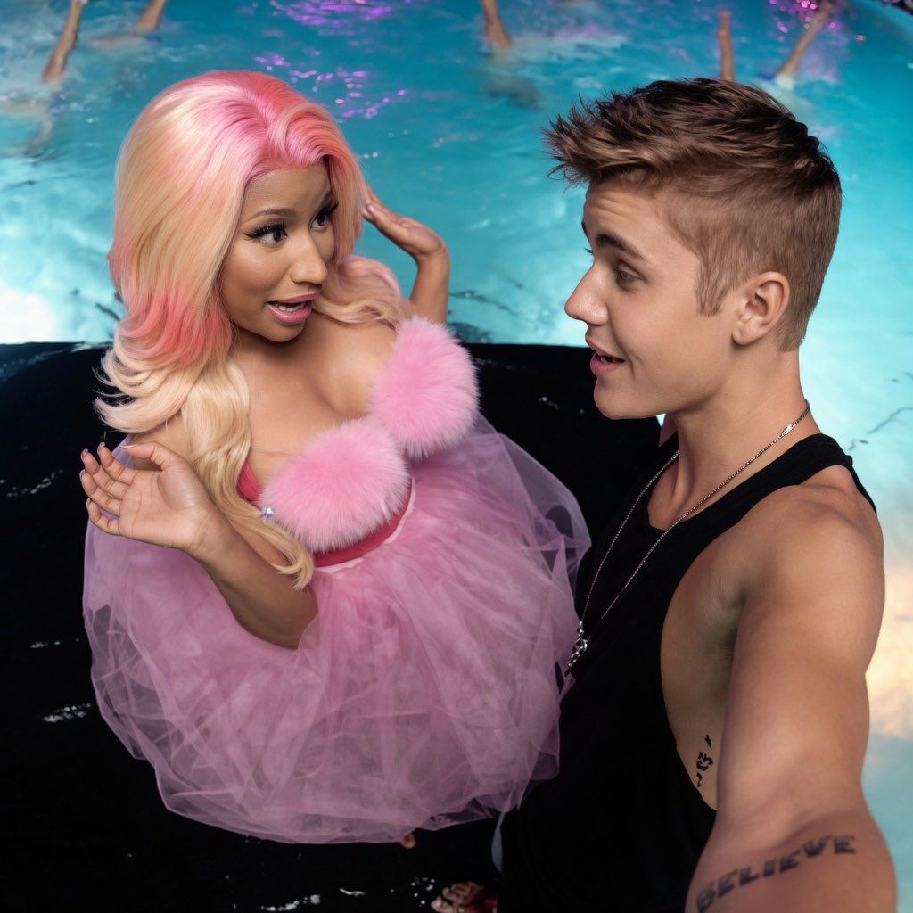 nmcaviar's tweet photo. Justin Bieber &amp; @NICKIMINAJ's "Beauty and a Beat" remains at #3(=) on the global Spotify chart with 4.120 million streams. 

— It previously spent 31 days at #1. https://t.co/vg59pUIHwy