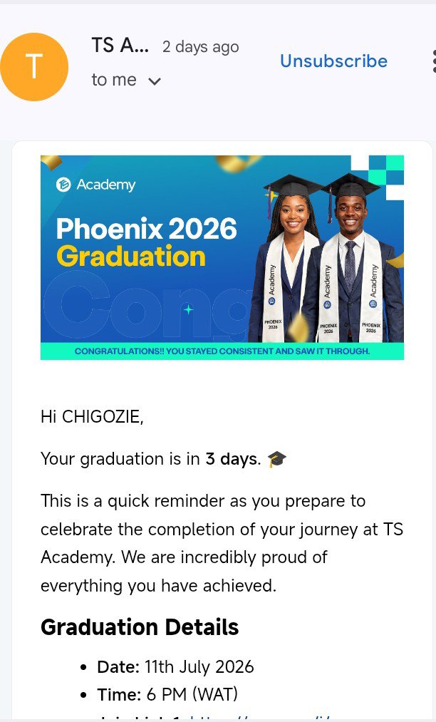 Presh_manie's tweet photo. I am excited to share the beginning of an end journey, in my Data Analytics phase. It was an amazing having necessary resources and a sound tutor, @ezekiel_aleke . My graduation is right here, tomorrow 🎓🎊🎉

Cheers to many more milestones 🍷🥂

@TechSphereAcad

#Data_Analyst# https://t.co/8hL6URqU0X