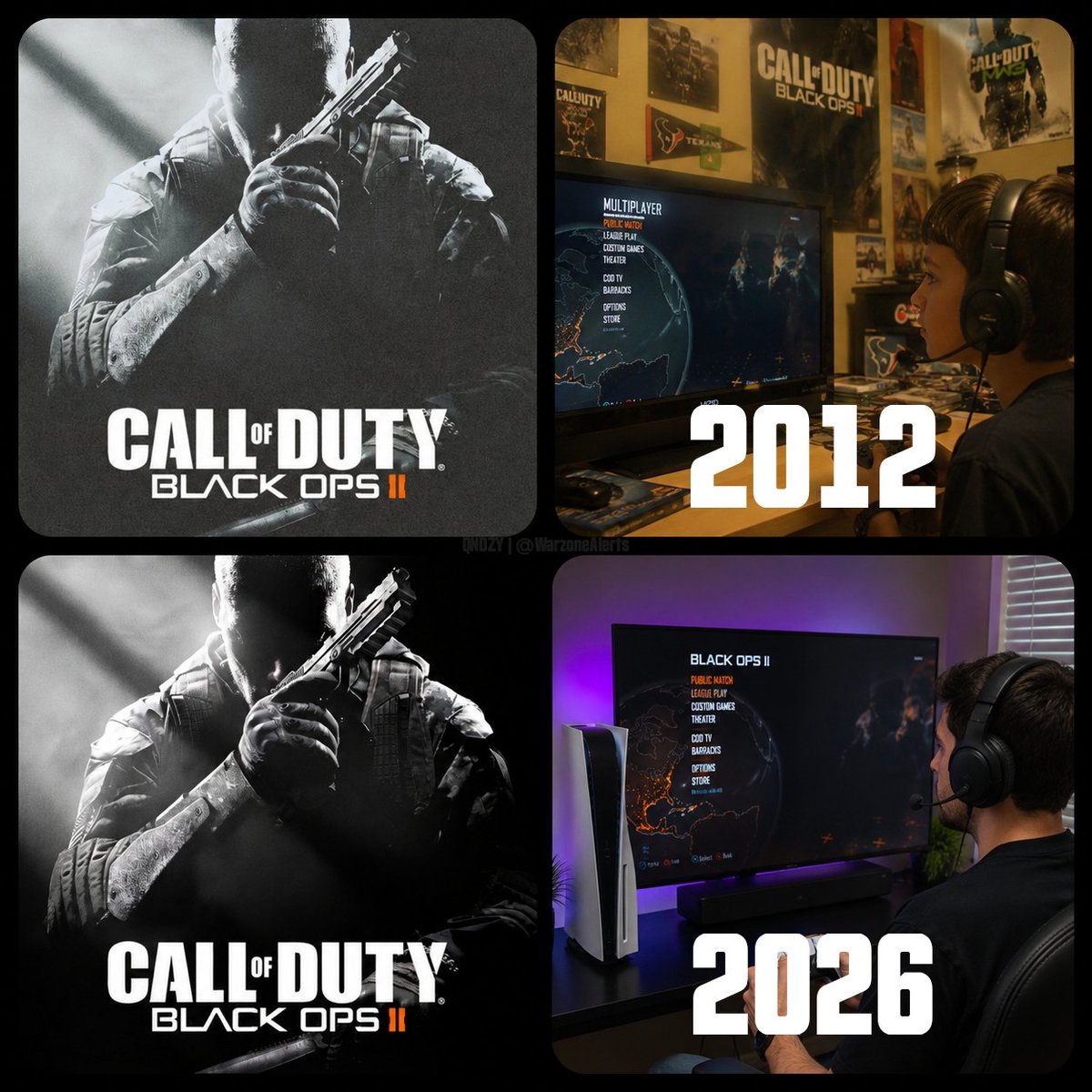 WarzoneAlerts's tweet photo. 2012: Yo bro, hop on BO2

2026: Yo bro, hop on BO2 https://t.co/Dl1OnpanPd