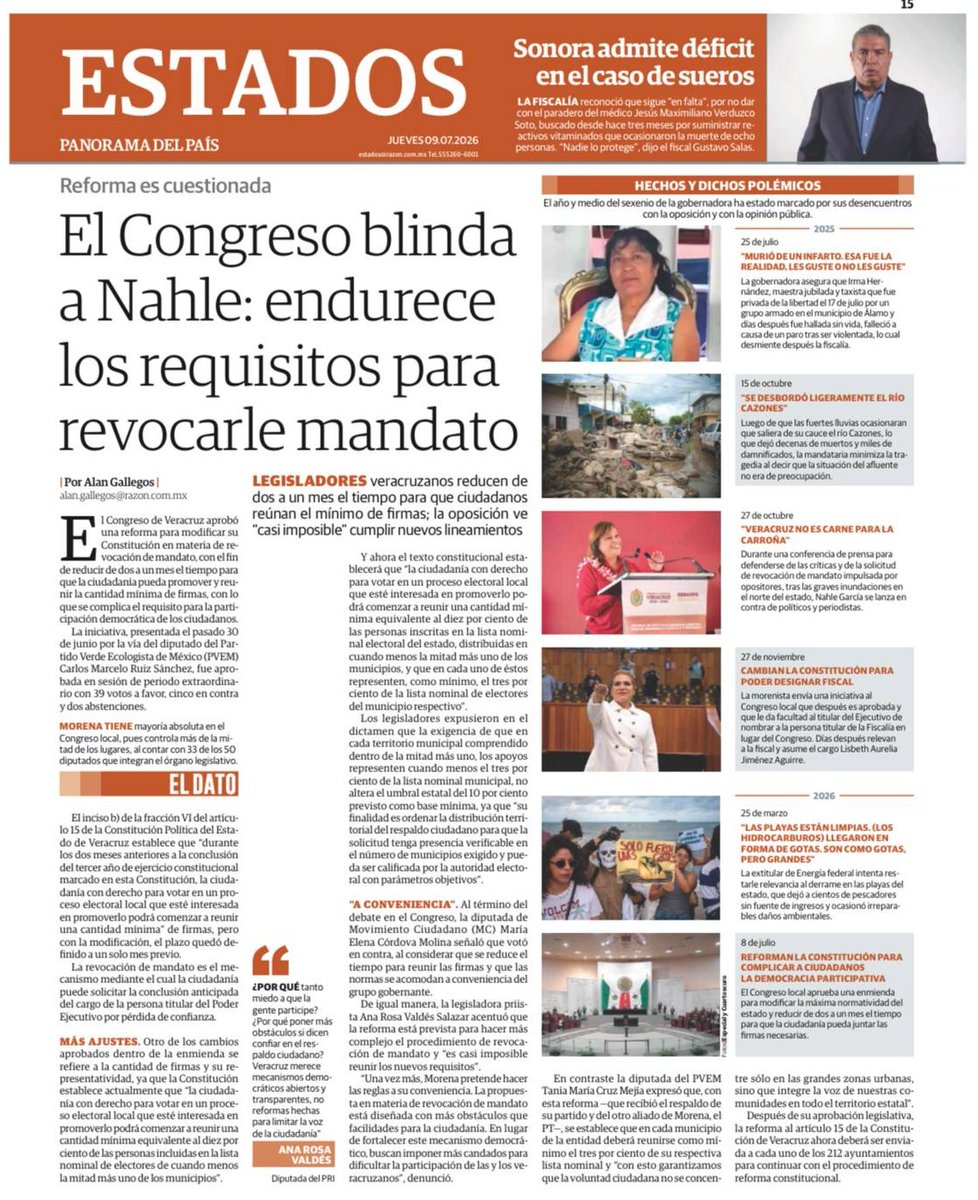 FDoringCasar's tweet photo. Mientras @rocionahle se gasta 60 millones de pesos en remodelar un salón en Xalapa para ponerle su nombre, @legisver complica a los ciudadanos la revocación de mandato en su contra

En Veracruz TODO se está cayendo a pedazos por la corrupción del #CártelDeMorena, no sólo las casas del bienestar del corrupto e inútil de @OctavioRomero_O
