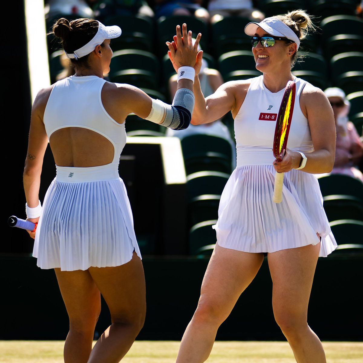 Sportsnet's tweet photo. Canada's Gabriela Dabrowski and her partner Luisa Stefani are through to the Wimbledon women's doubles final 👏🇨🇦🇧🇷 https://t.co/CEDlaPL79L