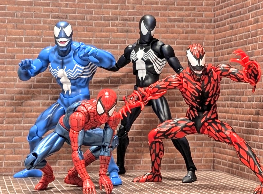 ブロマイド　スパイダーマン 凄いな…少年時代のあの頃に憧れたスパイダーマンの四天王みたいな4人が