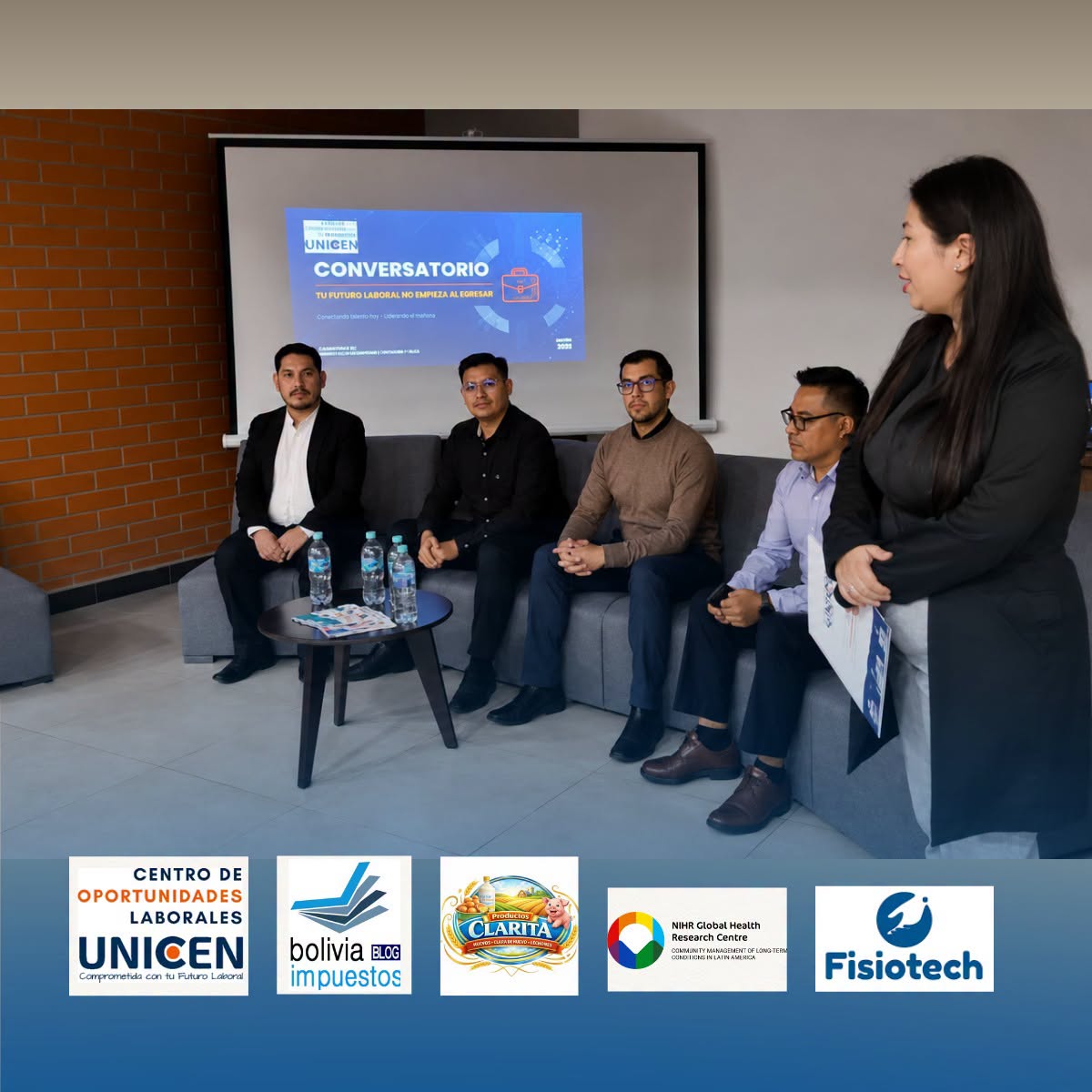 unicenbolivia's tweet photo. #𝐄𝐦𝐩𝐥𝐞𝐚𝐛𝐢𝐥𝐢𝐝𝐚𝐝 | #SubsedeSantaCruz

El Centro de Oportunidades Laborales (COL) de UNICEN realizó el conversatorio "Tu futuro laboral no empieza al egresar", donde nuestros estudiantes compartieron una jornada de aprendizaje junto a destacados profesionales. https://t.co/j7ol0YIS9Q