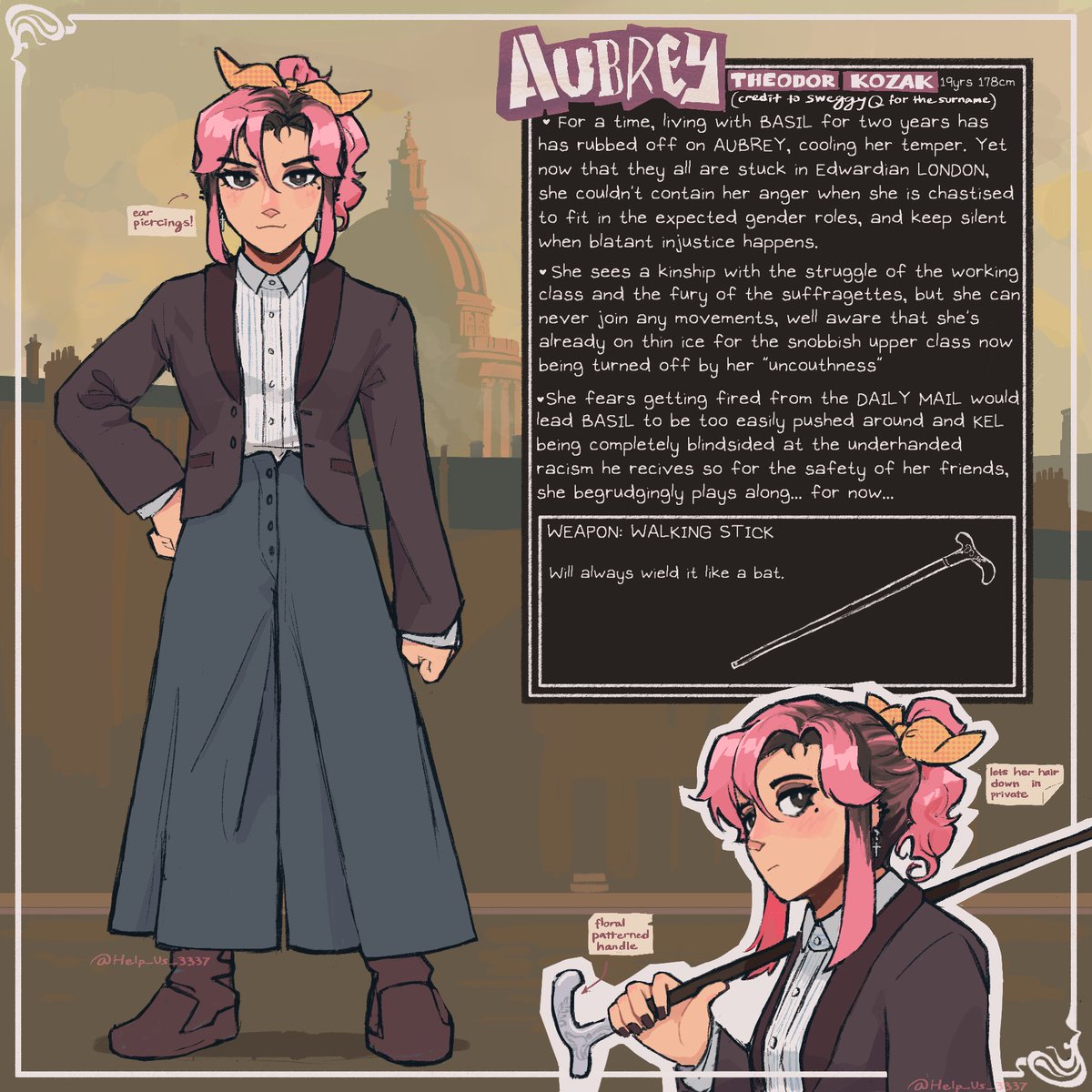 Help_Us_3337's tweet photo. (1/2) OMORI ANTEBELLUM AU chracter sheets !!!
Camping trip went south and now they unwittingly time traveled to 1913 London, what could possibly go wrong?
#omori #omoriau #omoriAntebellumAU #omorisunny #omorikel #omoribasil #omoriaubrey #OMORIFANART #omoriart #omoritwt https://t.co/6LPWzDvC3y