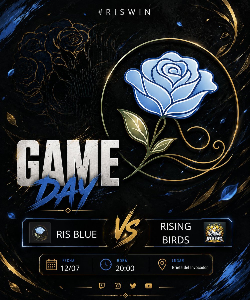 risspringinrose's tweet photo. 🚨MAÑANA SE JUEGAAAAA!!!🚨

🏆JORNADA 1 DE @SomosLaTormenta  🏆

💙RIS BLUE VS @RisingBirdsESP 💙
📅12/07📅
⏰20:00⏰ https://t.co/KTReQIIoSu