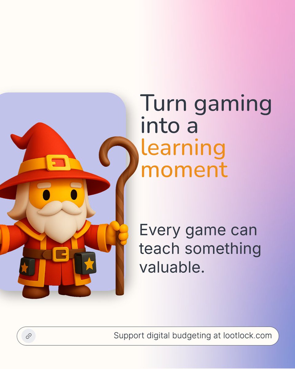 getlootlock's tweet photo. Games offer more than entertainment. They also create moments where kids make decisions and see the results right away.

Parents who guide those moments help kids practice patience and thoughtful spending. Over time, those lessons carry into everyday life. 🌱

🔗 See how gaming can support life skills at https://t.co/GfoYOHTlXg 

#kidsdevelopment #parentingtipsdaily #learningthroughplay #financialhabits #futureleaders