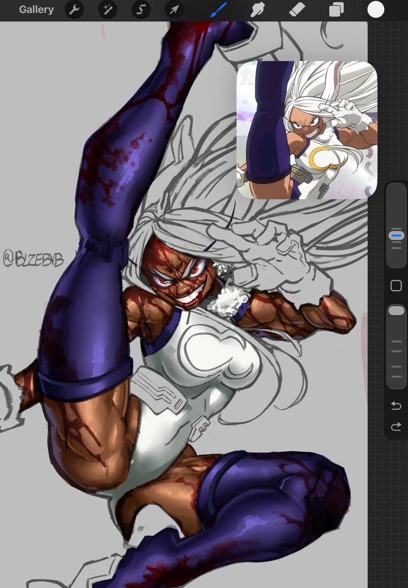 Blzebvb's tweet photo. more progress!!!(wip)

#mirko #mhafanart #artshare https://t.co/H0xVLiDIyd
