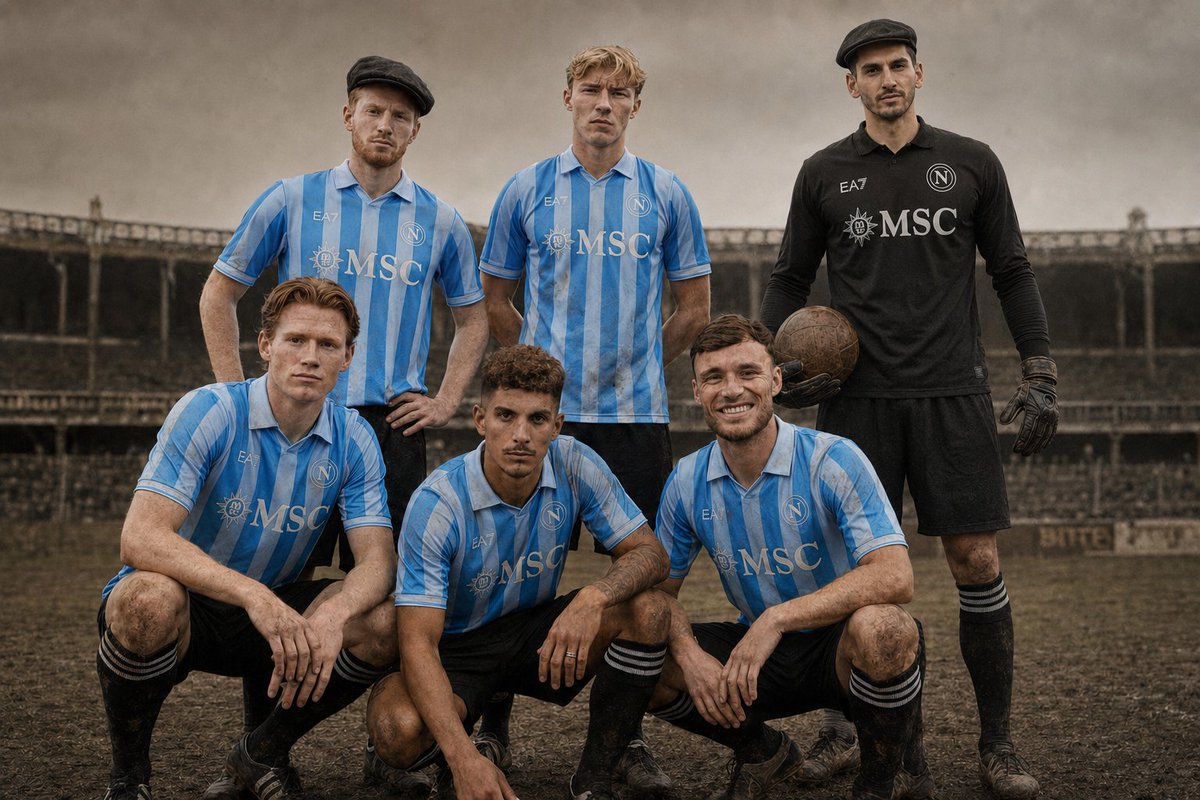 marcorzzn's tweet photo. What do you think of this historical approach, honoring the 1905 roots? I'd love to hear some feedback from the international fans! 🩵🇬🇧🇺🇸🇨🇦 @Napoli_UK @NapoliCanada @NapoliUS @NapoliClubsNA @NapoliClubNL @NapoliClubUSA @NapoliClubTO @sscnapoli #ConceptKit #Napoli100 https://t.co/QbdpDU9veE