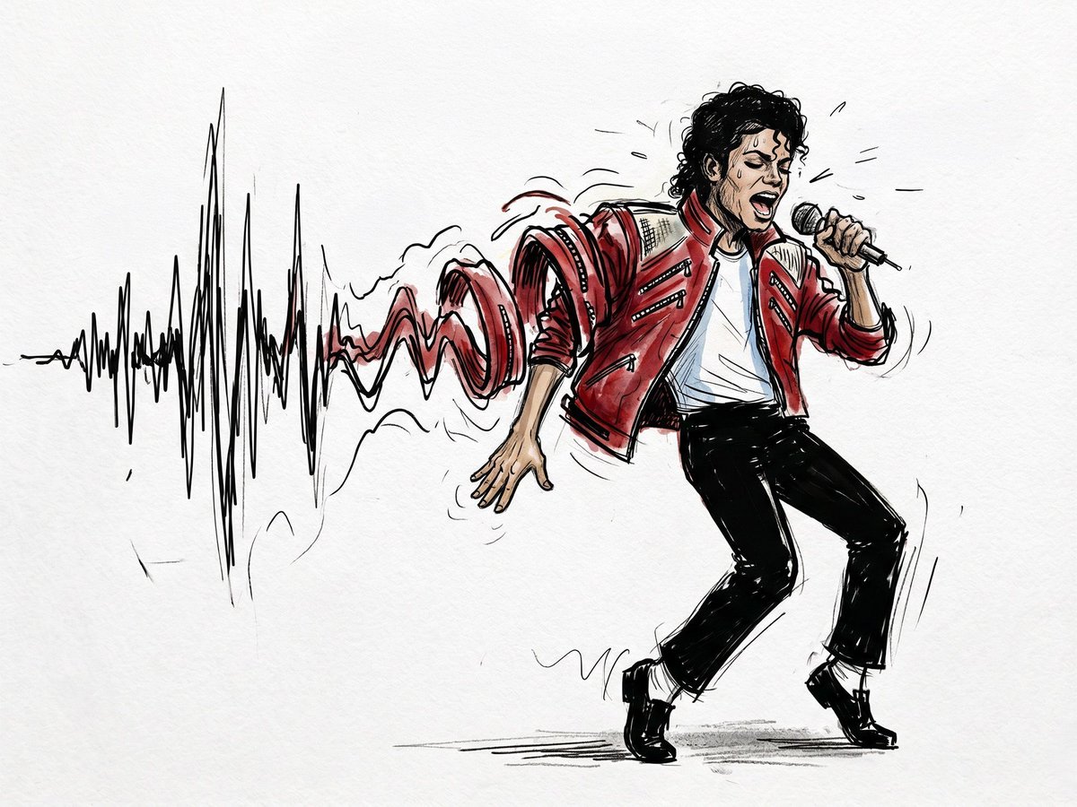 mjillustrated's tweet photo. The music of Michael Jackson's "Beat It" was so powerful, the soundwave alone could have created the iconic jacket! Everything was one for Michael. https://t.co/XMyxxkqMvF