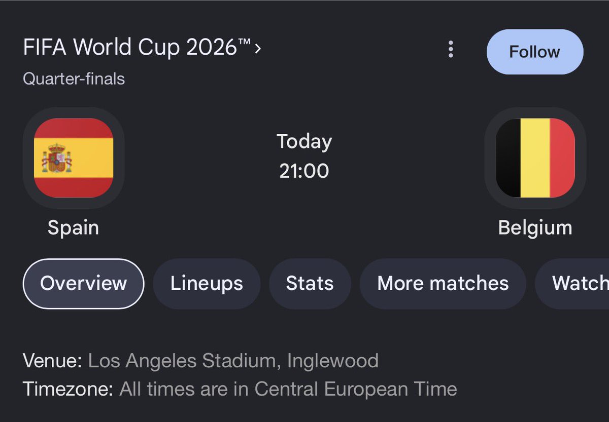 ImNirmalyadav's tweet photo. 🚨🚨Spain 2-1 Belgium tonight. Then they run into France in the semis. Screenshot this 📸 https://t.co/kc99z192ts