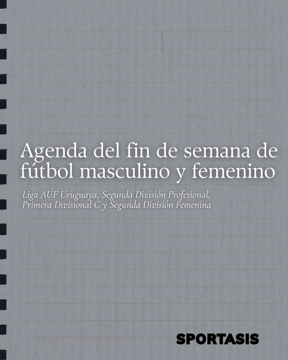 SportasisUyOK's tweet photo. Se viene un nuevo fin de semana de fútbol 👇 https://t.co/gWIhpIUvB6