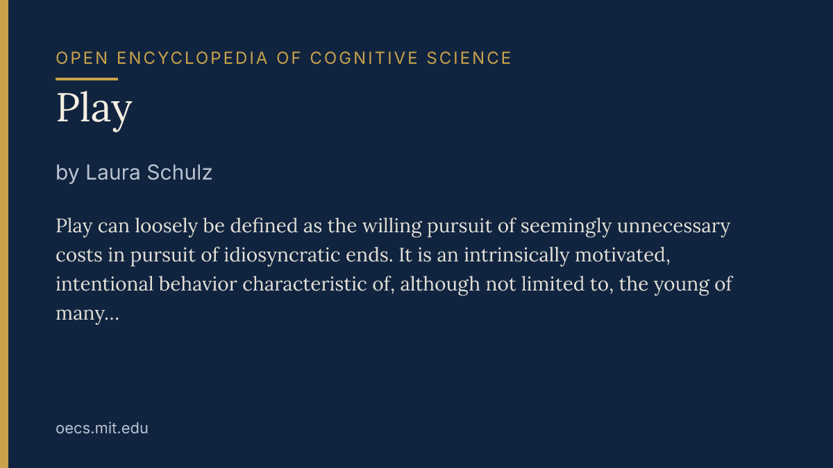 Open Encyclopedia of Cognitive Science Bot tweet media