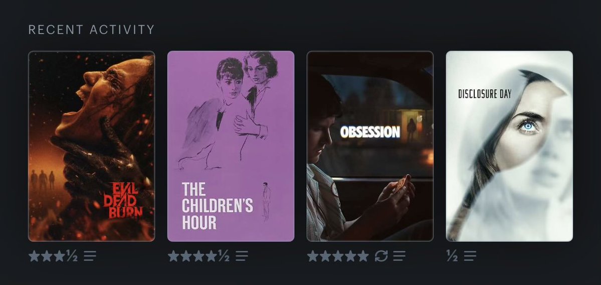 feimoreal's tweet photo. @letterboxd #LetterboxdFriday don’t let this app died yall pls i beg u https://t.co/nsRM47xHWf